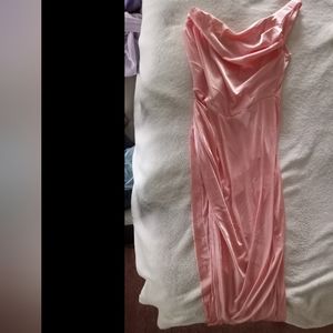 ASOS Pink Formal Dress One Shouldered